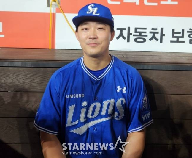 '연봉 9000만원' 34세 만년 백업의 반란, '득점권 타율 0.455' 삼성 전병우