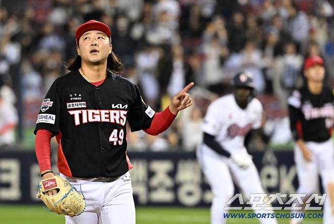 '독해진 이범호' 5이닝 이의리→필승조 총동원...KIA 8연승 질주 [잠실 현장]