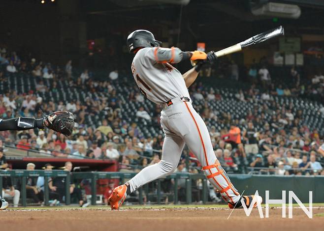 '뜨거운' 이정후, 또 쳤다…18일 워싱턴전 첫 타석부터 안타 '쾅', 선취득점은 덤