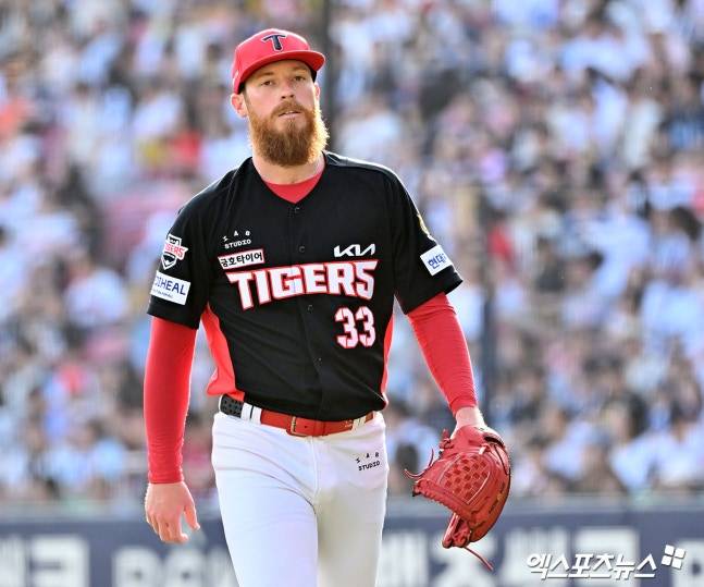 KIA 9연승 희망 살렸다! '데일 실책만 아니었어도…' 올러, 6⅓이닝 5K 2실점 1자책→노 디시전 [잠실 라이브]