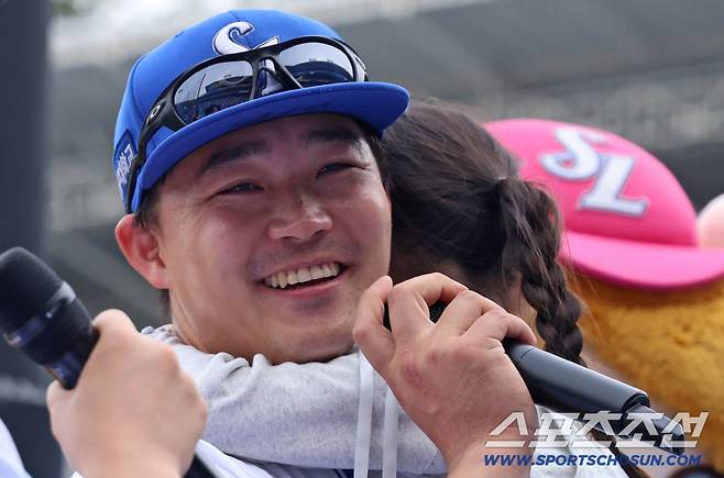 김영웅 빠지자 '미친 4할 타자' 등장. 백업의 반란→스리런포 폭발.