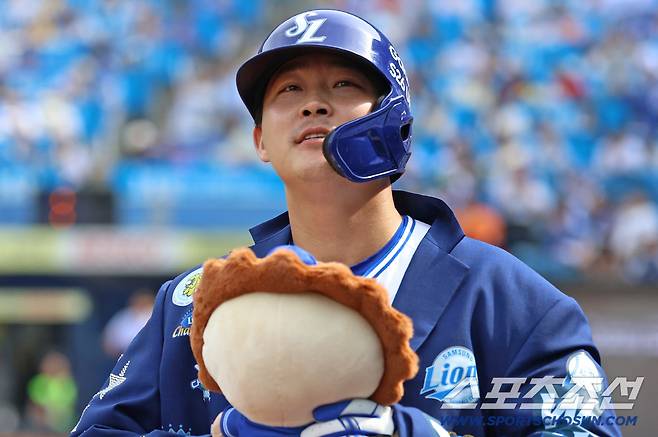 김영웅 빠지자 '미친 4할 타자' 등장. 백업의 반란→스리런포 폭발.