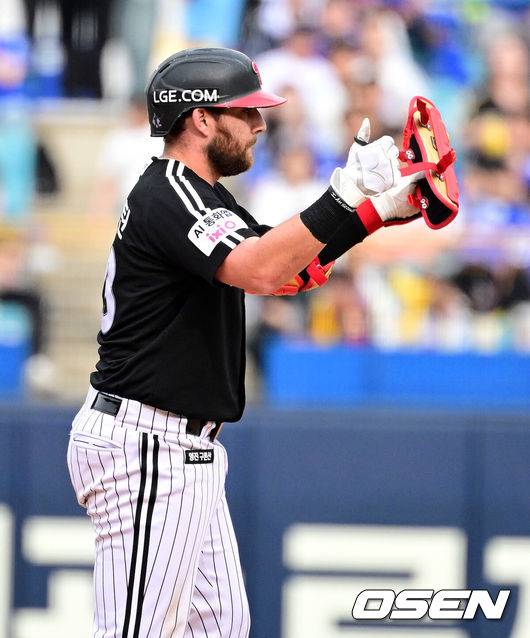 “대타도 안 써” 27타수 2안타 홍창기 빠지니 혈 뚫렸네! LG, 얼마만의 빅이닝인가 [오!쎈 대구]