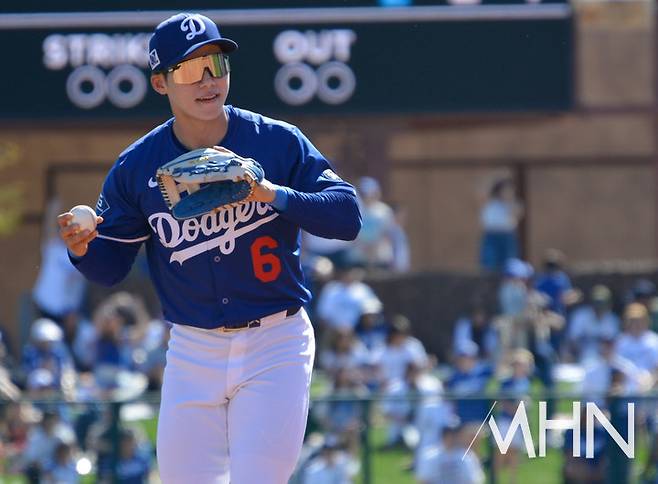 '선발복귀' 김혜성, 시즌 2호 '2루타' 쾅…첫 타석부터 '안타+득점', 존재감 뿜뿜