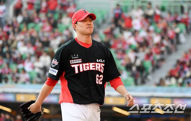 '콜업 신호?' KIA 일단 1군 불펜 비웠는데…2군 셋업맨 등판 정해영 동점 허용, 머쓱한 승리투수