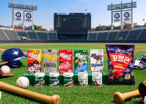 과자가 야구 유니폼 입었다... 롯데웰푸드, KBO 컬래버 흥행 홈런