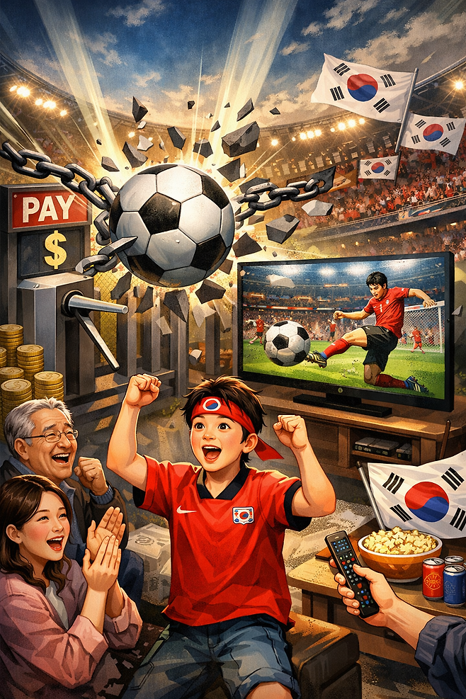 “돈 내고 월드컵 보라고?” 시청자 ‘발작 버튼’ 해제…이재명 대통령 ‘질타’ 통했나