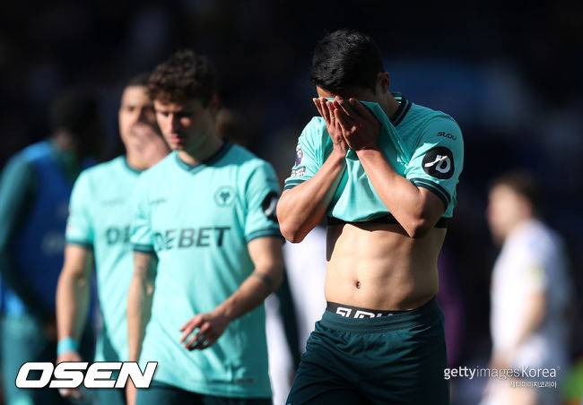 '웨스트햄 무승부' 황희찬과 울버햄튼, 결국 강등 확정...