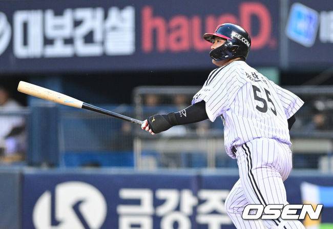 ‘1군 콜업’ 시범경기 홈런왕, 문동주와 왕옌청 모두 울렸다…결승 투런포 “창기 형의 태블릿 PC 덕분, 감사하다”