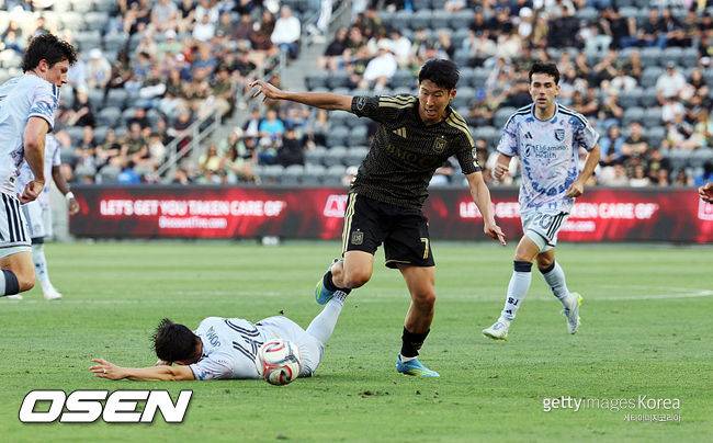 '이천수 경고 현실' 90분 내내 답답했다…손흥민 교체에도 흐름 못 바꾼 LAFC