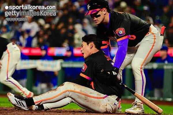 이정후와 충돌→'버럭+욕설' 다저스 포수,