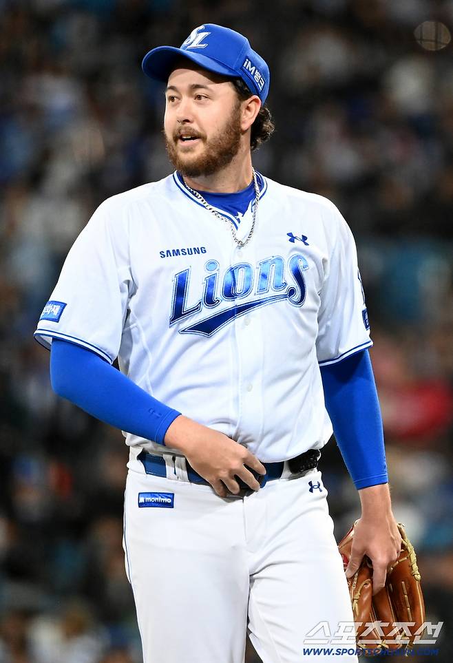 정식 계약 '해줘!' → 27일 계약종료 삼성 오러클린, 마지막 등판 6이닝 1실점 호투 [대구 현장]