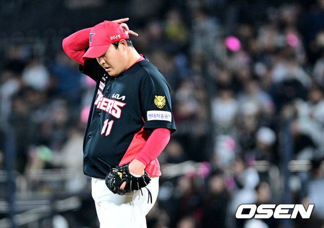 ‘울고 싶어라’ KIA 15억 들여 붙잡았는데, 직구 141km 실화인가…국대 필승조에 무슨 일이 “너무 어려운 상황만 맡아”