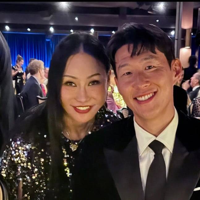 'LA 컬처퀸과 찰칵' 손흥민, 톰 행크스-패리스 힐튼-알리샤 키스 등과 파티서 나란히→LA 거물 '인증'