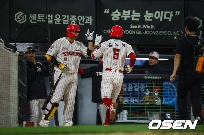 홈 만원관중 앞에서 5연패 끊은 이범호, 완봉쇼 올러에 경의