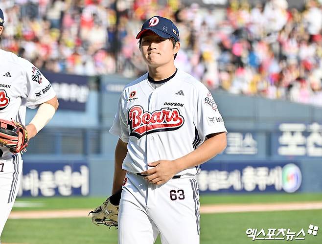 [오피셜] '두산 초대형 악재' 마무리 김택연, 어깨 극상근 염좌로 1군 말소…2~3주 후 재검진 예정 (잠실 현장)