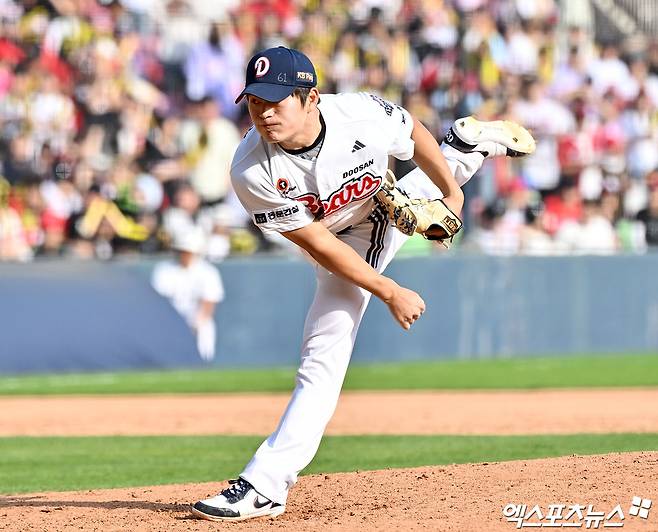 [오피셜] '두산 초대형 악재' 마무리 김택연, 어깨 극상근 염좌로 1군 말소…2~3주 후 재검진 예정 (잠실 현장)