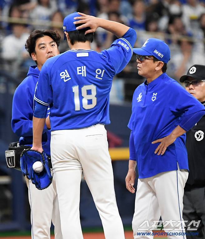 '와 깜짝이야' 에이스' 원태인, 고척서 햄스트링 통증 딛고 '역투'…