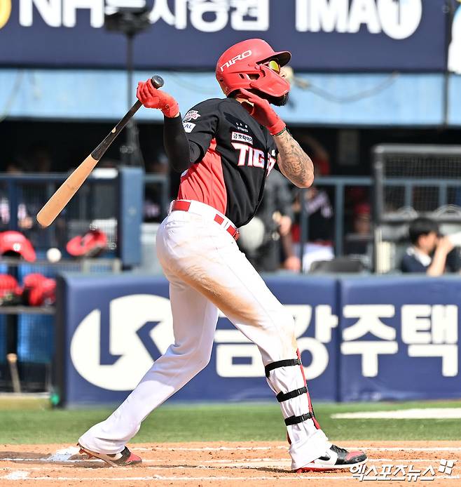 KIA 부상자 발생이라니…'팀 내 타점 2위' 카스트로, 1군 엔트리 말소