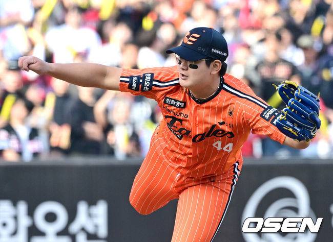 7점 차 봉인→동점 투입→투런포 패전…왜 동점에서 하필 김서현이었을까, 영건은 더 깊은 수렁에 빠졌다 [오!쎈 대전]