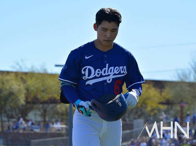 '줘도 못 먹는' 김혜성, 좌투수 상대로 주어진 선발기회…무안타 2삼진으로 말아 먹었다