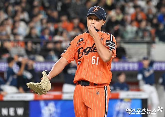 한화, 김서현 다음 고민은 정우주? 'ERA 7.59'+'WHIP 2.34' 동반 2군행 피했다→'90G 페이스' 어쩌나