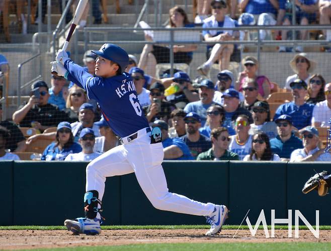 김혜성, '전날 잘했어야지'…마이애미전 무안타 뒤 좌투수 상대로 '교체' 수모