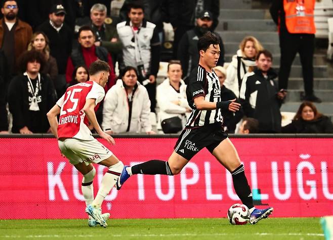 '어딜 만져' 오현규, 짜증 폭발…OH 리그 2경기 연속 침묵→베식타시, 최하위 팀과 0-0 무승부