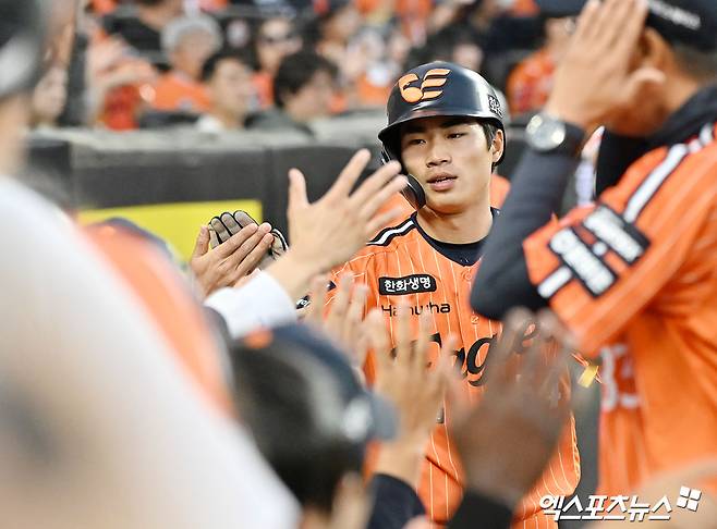 '오재원 1번+CF' 한화, 29일 SSG전 라인업 공개…황준서 선발 출격 [대전 현장]