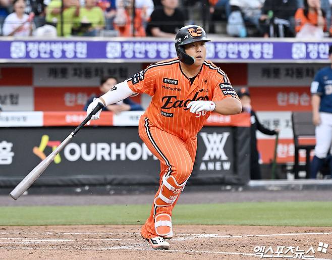 한화, '리그 2위' 외인 타자 활약하면 뭐하나…여전히 답답한 타선→'리드오프 강백호' 승부수도 실패 [대전 현장]