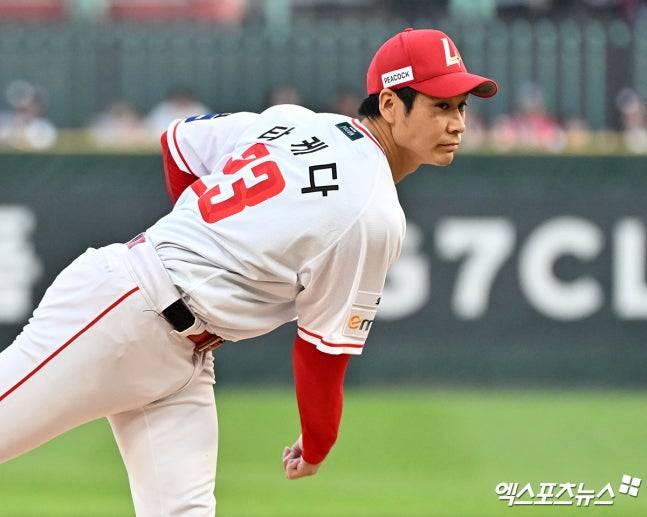 '5회까지 무실점→3-0 리드' 타케다 승리투수 되나 했더니…6회 허벅지 경련 강판→롯데 6득점 빅이닝 역전→2승 무산 [인천 라이브]