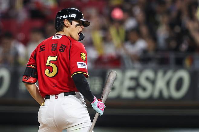 '안타-안타-볼넷' 김도영 3타점 활약, 그런데 5~9번 모두 침묵…KIA, 연패 피할 수 없었다