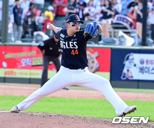 ‘독립리그 출신’ 150km 파이어볼러, 2이닝 무실점 쾌투…김서현은 볼넷·폭투·보크, 3종세트 3실점