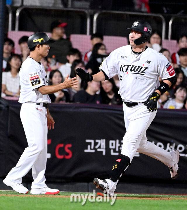 “김도영하고 똑같잖아요” 이강철 틀린 말 아니다…1위팀 4번타자 장성우, AVG 낮아도 홈런·타점 4위, 결승타 2위