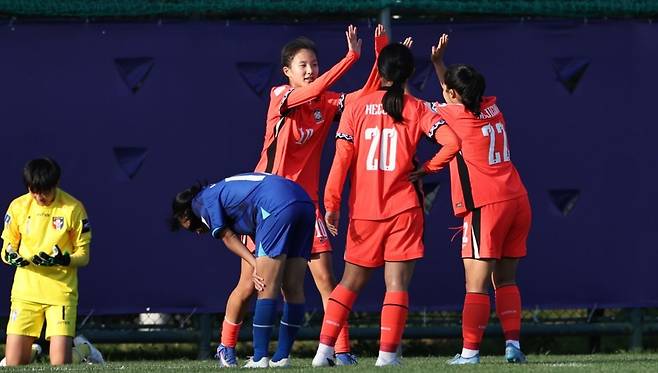 한국 여자축구, U-17 아시안컵 2차전서 대만 4-0 꺾고 2연승