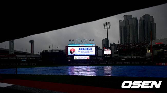 ‘아뿔싸’ 롯데 위닝시리즈 도전 무산…수원 KT-롯데전 우천 취소→추후 편성 [오!쎈 수원]