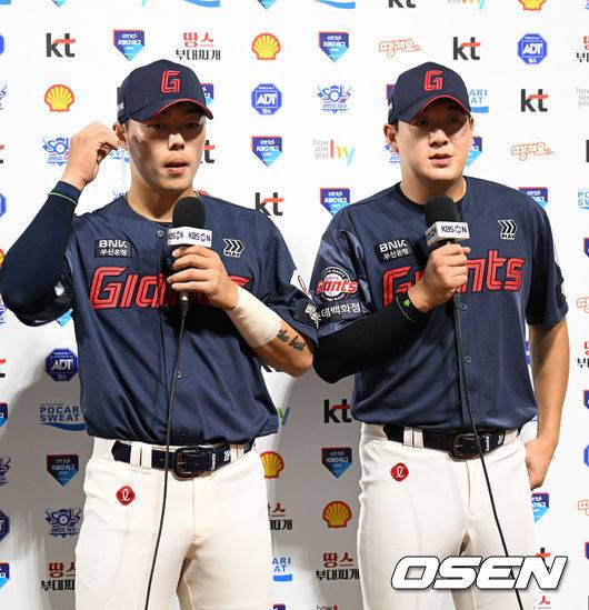 '도박 징계' 고승민-나승엽 사직 복귀전 선발 출격...'골반 통증' 장두성 선발-윤동희 8번 출장 [오!쎈 부산]