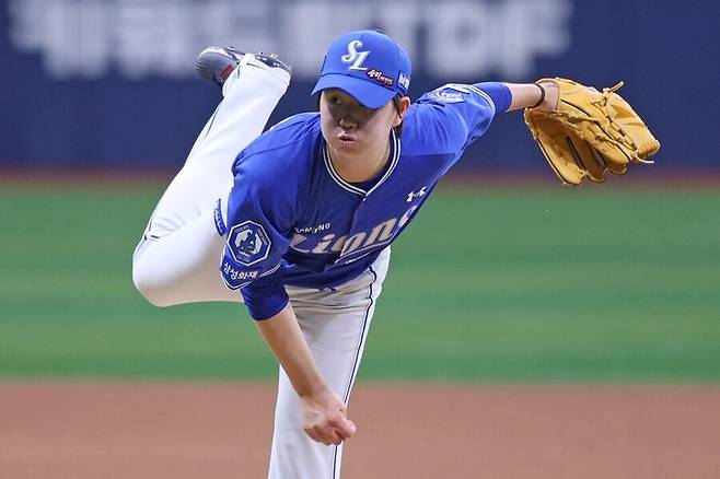 삼성 어디서 이런 신인이 뚝 떨어졌나…표정 변화가 없는 19세 막내
