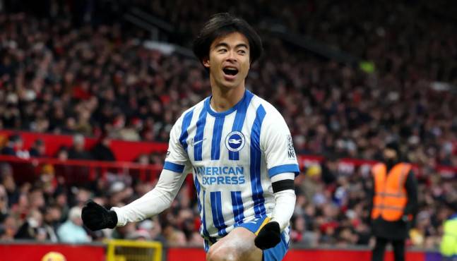 日 미토마, 벌써 손흥민 넘었다…토트넘전 원더골, 3번째 'EPL 이달의 골' 수상→최다 수상 공동 1위로