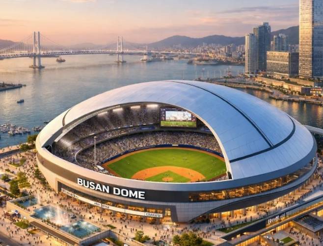 부산 북항 3~5만 초대형 돔구장 보인다…유력후보 거듭 쐐기 박았다→