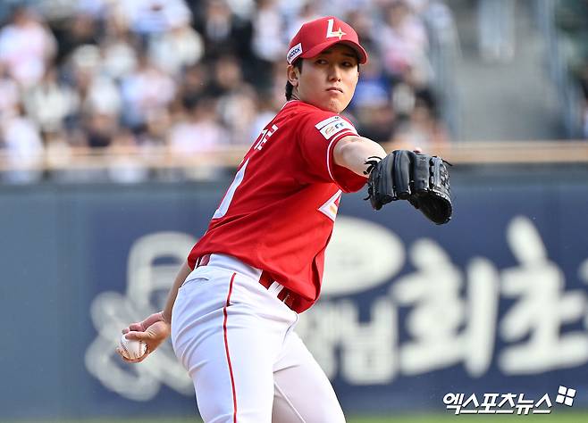 152km 찍으면 뭐하나…과제만 남은 KBO 최초 日 좌완 데뷔전, 이래서 '1선발 공백' 메울 수 있나 [잠실 현장]