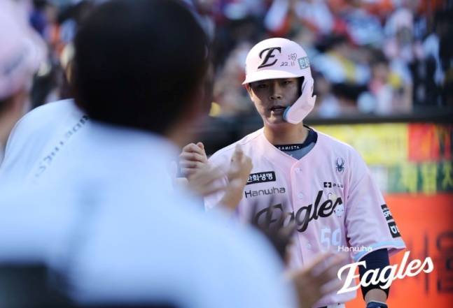 '와' 한화 진짜 복 받았다! 23세 포수가 OPS 리그 톱10 눈앞이라니... 1G 3안타 치고도 활활