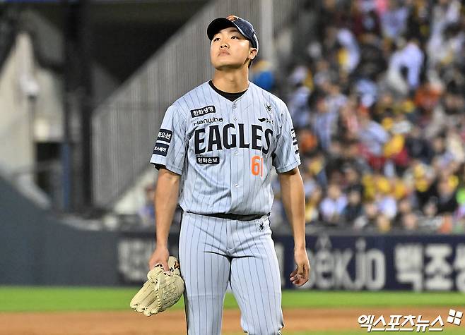 'KBO 45년사 최초 기록' 한화 박준영, 선발 아닌 불펜서 대기한다…