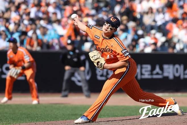 프로야구 한화 김서현, 1군 복귀 6일 만에 다시 2군행