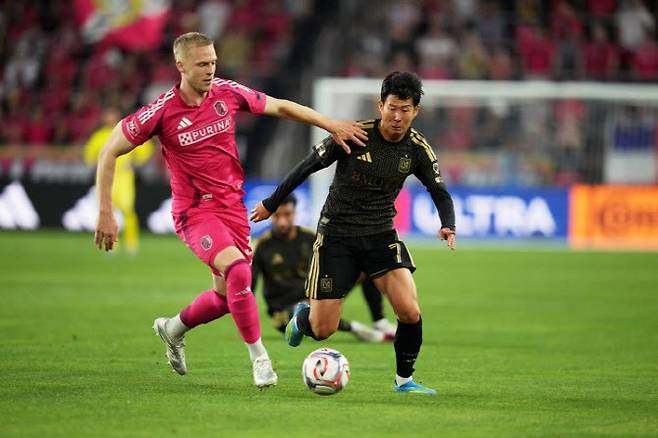 '손흥민도 어쩔 수 없다' LAFC, 세인트루이스에도 지며 3연패 수렁