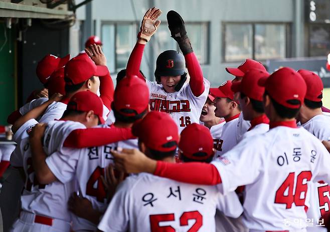 대전고, 강호 강릉고도 꺾고 창단 첫 황금사자기 결승 진출[황금사자기]