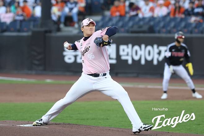 '전체 1순위' 한화 유망주 5년 만에 드디어 첫 승