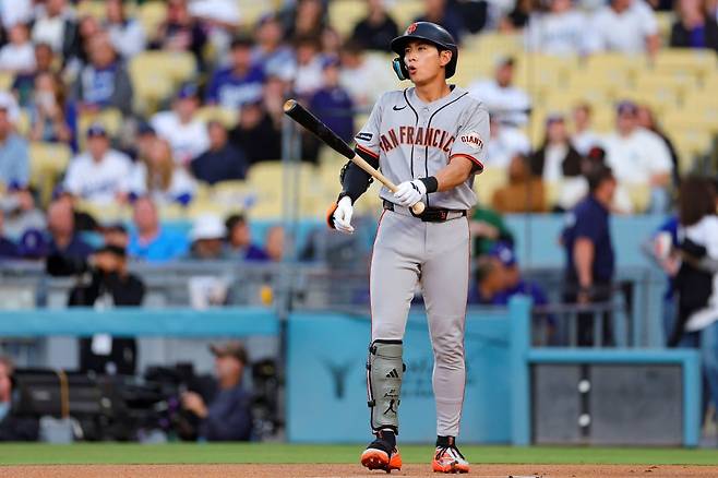 '와' 이정후, MLB 첫 '인사이드 더 파크 홈런'…다저스 무너트렸다 (종합)