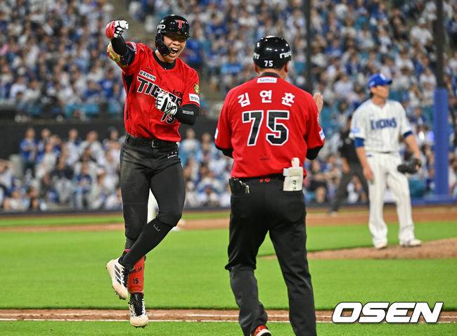 박재현의 9회 결정적인 홈런 한 방! KIA, 삼성 마무리 김재윤 무너뜨렸다…5-4 재역전승 [대구 리뷰]