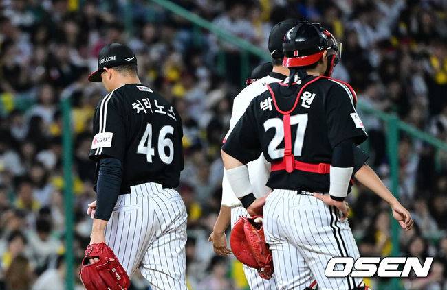 “매일 잘 던져야 한다” LG 20억 외인 투수, 생존 미션 1단계 통과…송구 실책 없었더라면 QS 가능